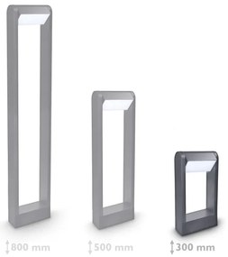 Brilagi - LED Vonkajšia lampa CROTONE LED/7W/230V antracit IP54 30 cm