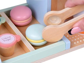 Drevená sada KAVIAREŇ a ZMRZLINÁREŇ pre deti - dezerty a zmrzlina ZA5937