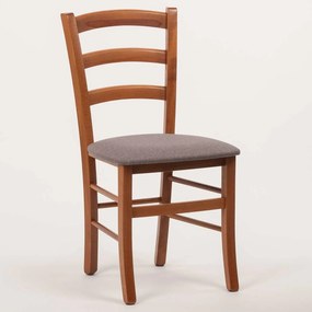 Stima stolička PAYSANE s čalúneným sedákom Vyberte odtieň ->: Rustikál, Vyberte látku ->: LUX Sivá 5