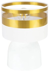 Stolná lampa Intense gold, 1x textilné tienidlo (výber zo 6 farieb), (výber z 3 farieb konštrukcie)