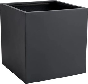 Kvetináč BLOCK, sklolaminát, 40x40x40 cm, antracit