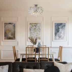 Brilagi - Prisadený luster CRYSTAL 6xE14/60W/230V lesklý chróm