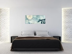 Obraz - Maľba splnu (120x50 cm)
