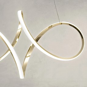 Toolight Toolight, LED závesné svietidlo, 50W, 4000K, 4000lm, G081-1CP, zlatá, OSW-09740