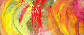 Obraz abstrakcie - maľba (120x50 cm)