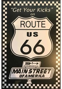 Ceduľa Route 66 Us