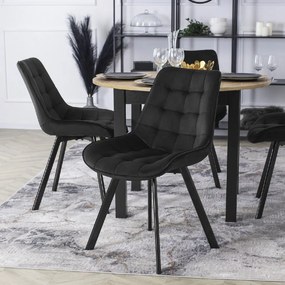 PROXIMA.store - Čalúnená jedálenska stolička RICK FARBA: béžová, MATERIÁL: zamat