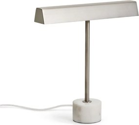Kovová stolová lampa v striebornej farbe (výška 32,5 cm) Lynor – Kave Home