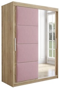 Skriňa Tapi 150 Dub Sonoma/Ružová