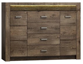 Kombinovaná komoda Nadenas N7 (biela craft) (bez osvetlenia). Vlastná spoľahlivá doprava až k Vám domov. 1058229