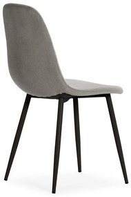 Svetlosivé čalúnené jedálenské stoličky v súprave 4 ks Minka – Marckeric