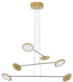Rustikálny luster Scope 6 zlatá