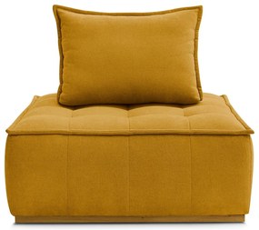 Ženilkové kreslo v horčicovej farbe Elisa – Bobochic Paris