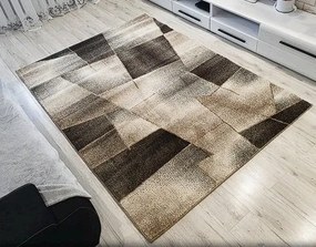 Moderný koberec Rio 509 Cream-Brown – béžovo-hnedý dizajn Rozmer: 160x220 cm