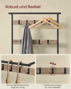 Vešiakový stojan s botníkom HSR040K02