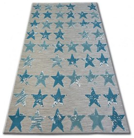 Kusový koberec PP Hviezdy modrý 200x290cm