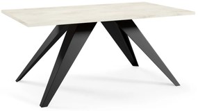 KONFERENČNÝ STOLÍK TIBERIO WHITE CHROMIX 120 cm