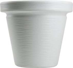 PLASTOVÝ KVETINÁČ SRTIA RIFLO 46X40 CM BIELA