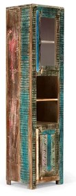 furniture-nabytek.cz - Masívna kúpeľňová vysoká skrinka Blue Lagoon z mangového dreva, lakovaná, farebná – 45×40×188 cm