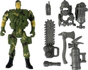 LEAN Toys Vojenský vrtuľník Súprava vojenského bojového vozidla Kontrolná veža Vojak