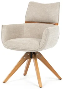 Jedálenská stolička Autronic 62x91 cm béžová látka DCH-D1348 CRM2