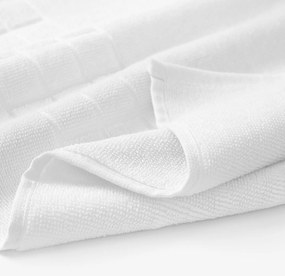 Goldea kúpeľňová froté predložka mozaika – biela 50 x 70 cm