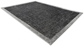 styldomova Šnúrkový koberec sizal floorlux 20401 rám čierny/strieborný