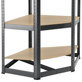 InternetovaZahrada Rohový regál Basic 180x70x40 cm - šedý