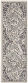 Hanse Home, Koberec behúň Terrain 105605 Orken Cream Grey, 80x200, béžová, obývacia izba