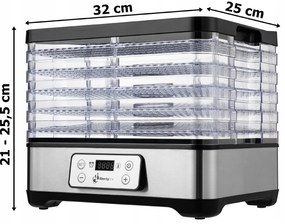 FUNGI 280W konvekčná sušička na huby a ovocie