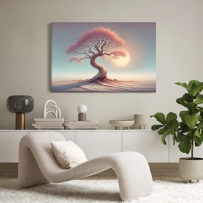 Obraz mystický strom života pri západe slnka