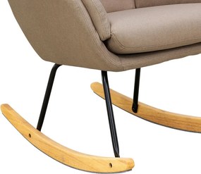 Hojdacie  kreslo Lindberg, béžová látka