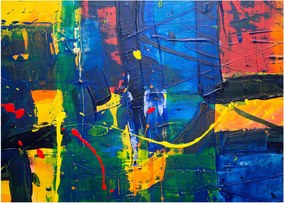 Sklenený obraz - Abstrakcia (70x50 cm)