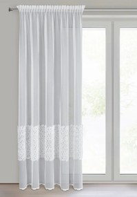 ZÁCLONA NA PÁSKE LORIS 140X270 CM BIELA