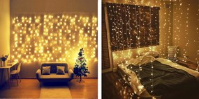 Tutumi Tutumi, LED záves 300 diód 3x3m GL2001, teplé biele svetlo, CHR-00316