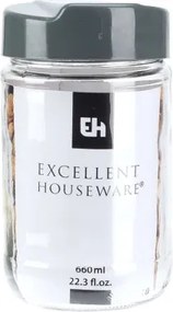 Dóza na potraviny Excellent 660 ml, sklo%