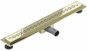 Mexen Flat M18 nerezový sprchový žľab  70 cm, zlatá, 1523070-15