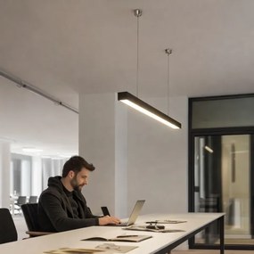 Brilagi- LED závesné svietidlo FULLDAY LED/20/30/40W/230V 2700/4000/6000K 120cm čierna
