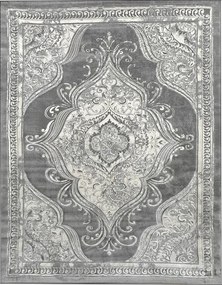 Koberec Opera 8081 sivý – obdĺžnikový koberec s orientálnym vzorom Rozmer: 60x100 cm