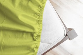 Napínacia plachta na matrac- Olive Jersey 180/200/25
