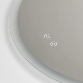 Brilagi - LED stmievateľné vyhrievané zrkadlo s podsvietením CLARA PRO LED/19W/230V pr. 60 cm IP44