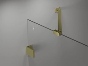 Mexen Lunar, 1-krídlový sprchový kút, ľavý, 95 x 70 cm, 8mm číre sklo, zlatý profil, 834-095-070-55-00-L