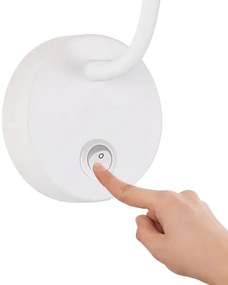 Brilagi - LED Stmievateľná flexibilná nástenná lampa MAYA 1xG9/4W/230V biela/zlatá