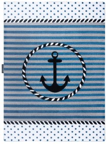 Dywany Łuszczów Detský kusový koberec Petit Marine anchor sea blue - 120x170 cm