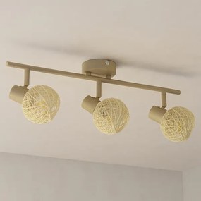 Bodové svietidlo DEX 3xE14/10W/230V béžové/krémové