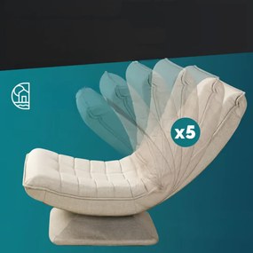 Leňoška ABERDEEN, 87x60x105cm, béžová Casaria