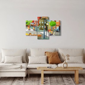 Obraz - Detské mestečko (90x60 cm)