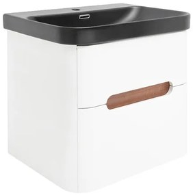 Kúpeľňová skrinka s umývadlom SAT Fusion 57,5x53x45 cm biela matná SATFUSION260WBKM, 1 ks