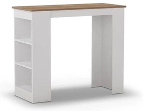 Barový stôl s doskou v dubovom dekore 52x120 cm Peru - Marckeric