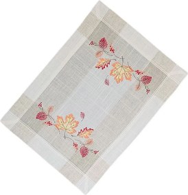 Ľanový obrus Jesenné listy 35 × 50 cm